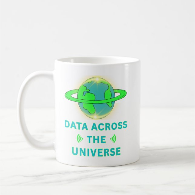 Taza De Café Datos a través del Universo (Izquierda)