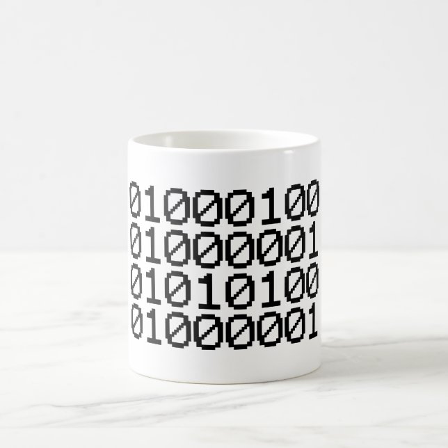 TAZA DE CAFÉ DATOS BINARIOS (Centro)