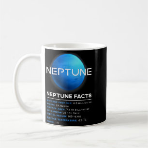 Taza De Café Datos de Neptuno - Astronomía Espacial Planeta Ena