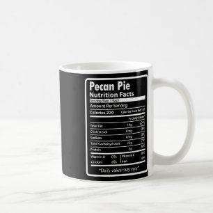 Taza De Café Datos divertidos de nutrición de la tarta de pacan