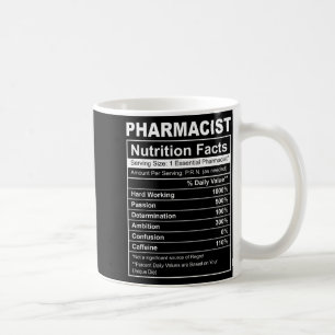Taza De Café datos nutricionales de farmacéutico - farmacia div