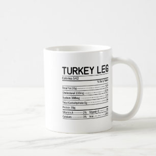 Taza De Café Datos Nutricionales de la Pata de Pavo de Acción d