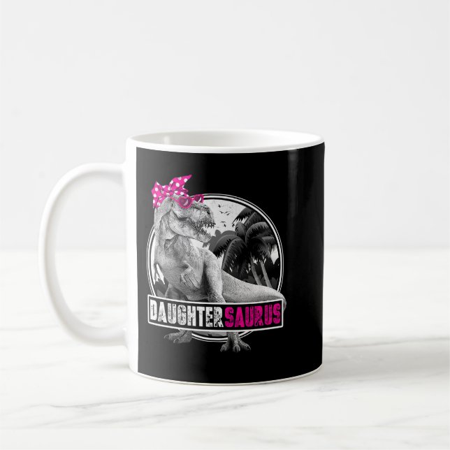 Taza De Café Daughtersaurus T Rex Daughter Dinosaur Mating Fa (Izquierda)