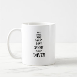 Taza De Café Dave Versus Sammy Argumento Divertido