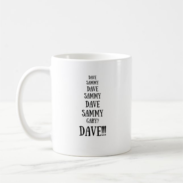 Taza De Café Dave Versus Sammy Argumento Divertido (Izquierda)