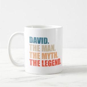 Taza De Café David El Hombre El Mito La Leyenda