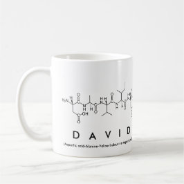 Taza De Café David peptide name mug