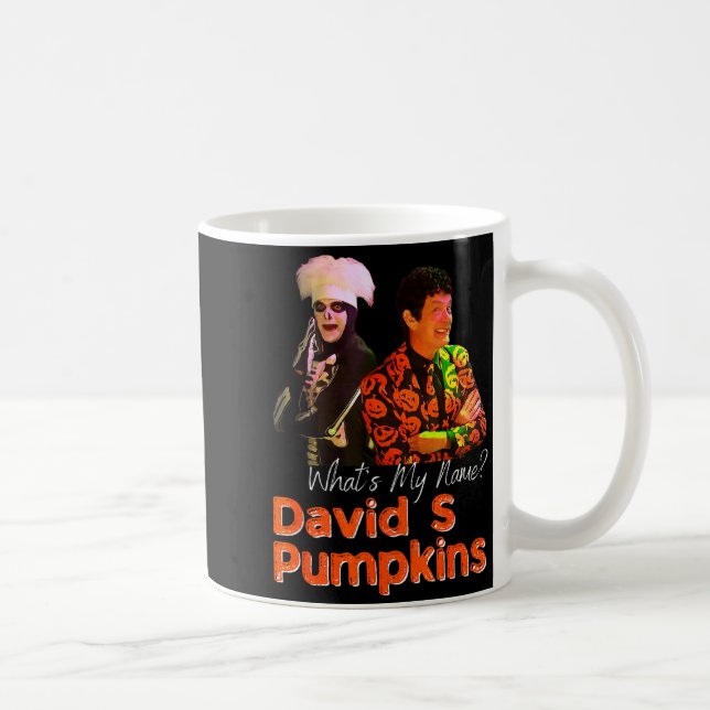 Taza De Café David S Pumpkins Skeleton Funny Skit Men Clothing  (Derecha)