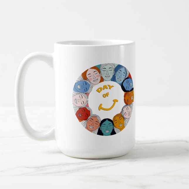 Taza De Café Day of Happiness  (Izquierda)