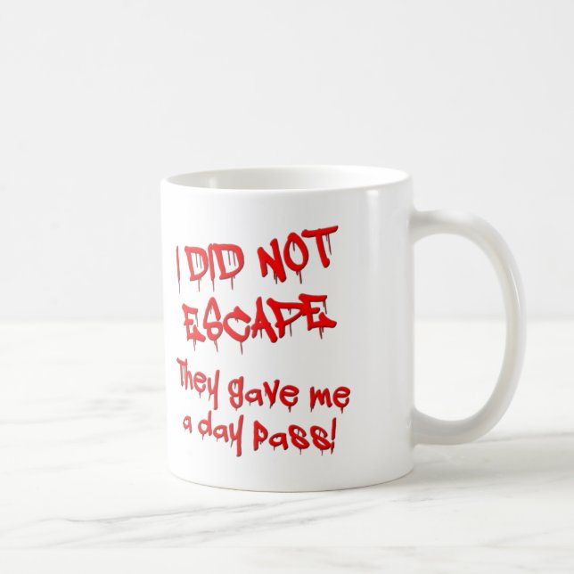 Taza De Café Day Pass Funny Mug (Derecha)