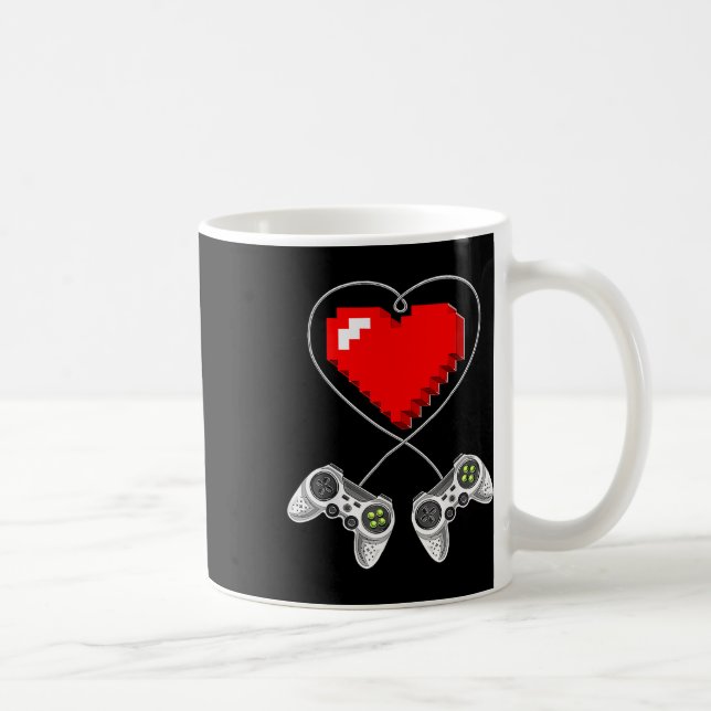 Taza De Café Day Video Game Controller Heart Gamer Gift Boys (Derecha)