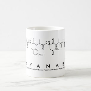 Taza De Café Dayanara peptide nombre mug