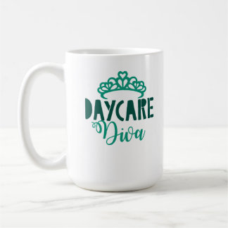 Taza De Café Daycare Diva Son Hija Preescolar Tiara Funny