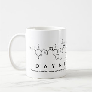 Taza De Café Dayne peptide name mug