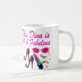 TAZA DE CAFÉ DAZZLING 40TH DIVA