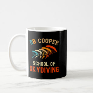 Taza De Café DB Cooper School of Skydiving D B Cooper Retro Sky