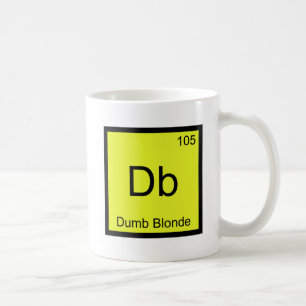 Taza De Café Db - Símbolo de elemento de química rubia - Dif