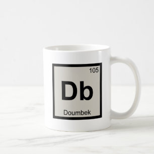 Taza De Café Db - Símbolo de la tabla periódica de música de Do