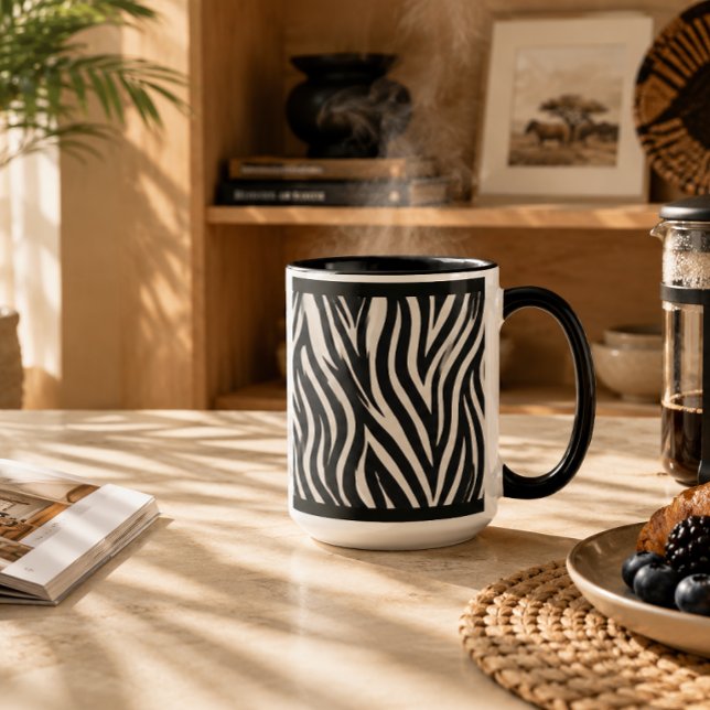 Taza de café de 11 oz. "CEBRA" (Subido por el creador)