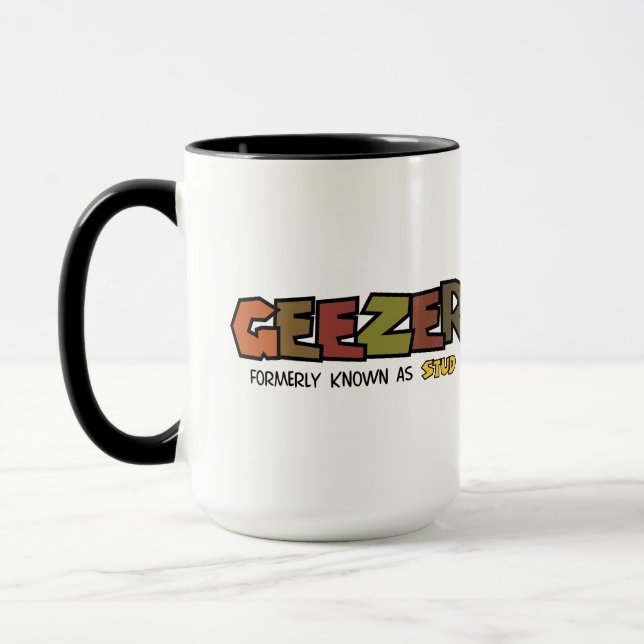 Taza de café de 15 oz Geezer (Izquierda)