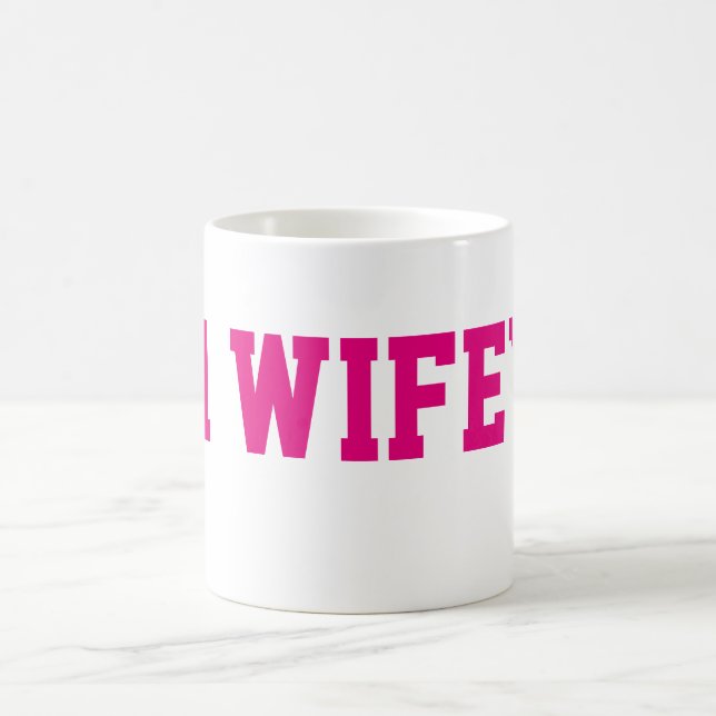 Taza de café de #1 Wifey (Centro)