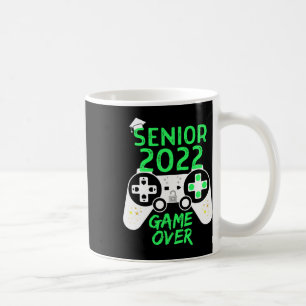Taza De Café De 2022 Videojuego Senior Sobre Gamer Verde Escola