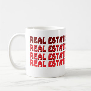 Taza de café de abogado de bienes raíces