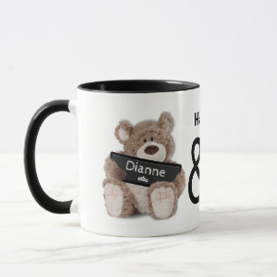 Taza de café de abrazos de osito de peluche