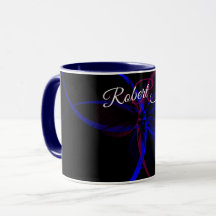 Taza de café de abstracción geométrica