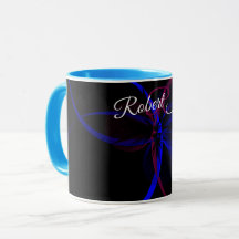 Taza de café de abstracción geométrica