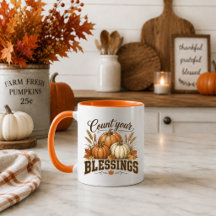 Taza De Café De Acción De Gracias De Otoño Cuenta