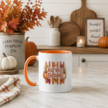 Taza De Café De Acción De Gracias Por Bendiciones