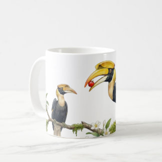 Taza de café de acuarela del Cálalo de Gran Pico A