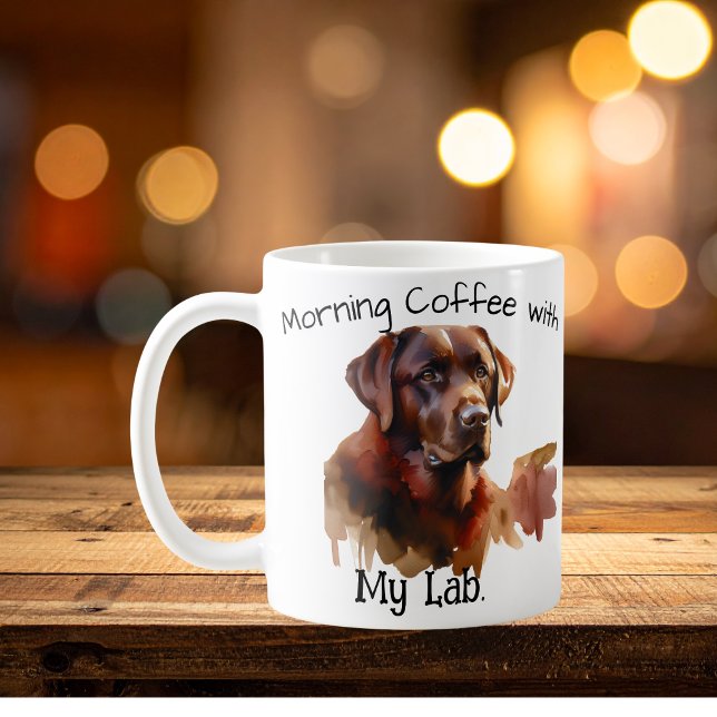 Taza de café de acuarela personalizable de labrado (Subido por el creador)