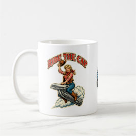 Taza de café de afeitado húmedo vintage Ride the C