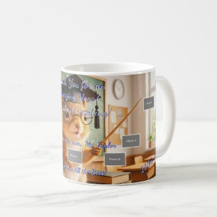 Taza de café de agradecimiento a la maestra de la