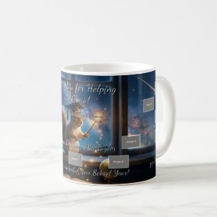 Taza de café de agradecimiento a la maestra de la