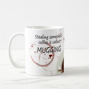 Taza de café de agresión del retruécano, taza d