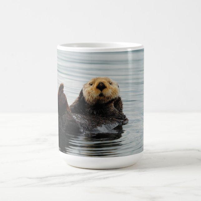 Taza de café de Alaska de la nutria de mar (Centro)