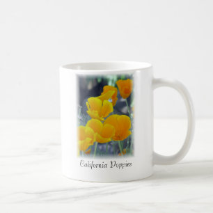 Taza de café de amapolas de California