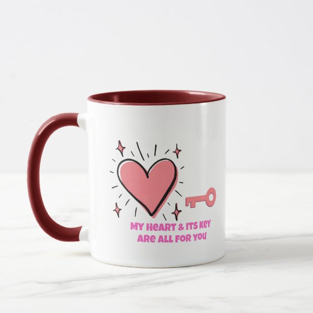 Taza de café de amor lindo (Izquierda)