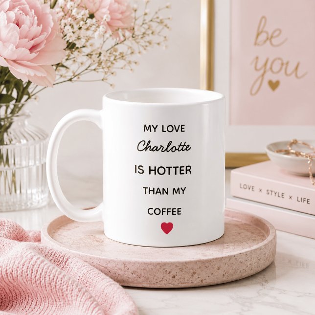 Taza De Café De Amor Personalizada Moderna (Subido por el creador)