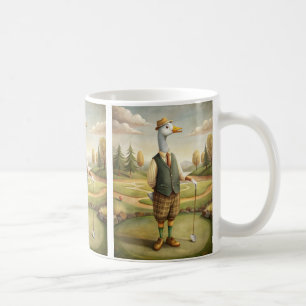 Taza de café de animal de golf