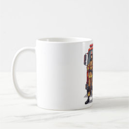 Taza de café de anime de bomberos heroicos y dálma
