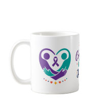 Taza de café de apoyo a la salud mental con cinta