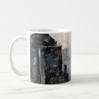 Taza de café de arte abstracto