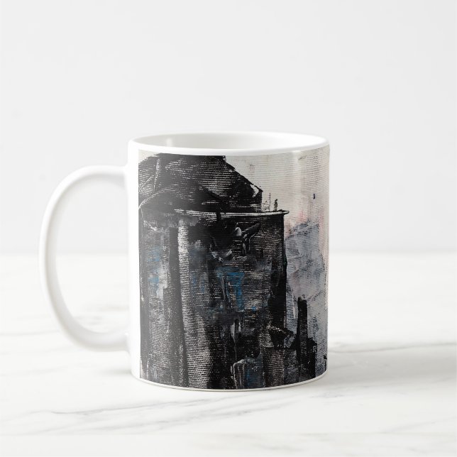 Taza de café de arte abstracto (Izquierda)