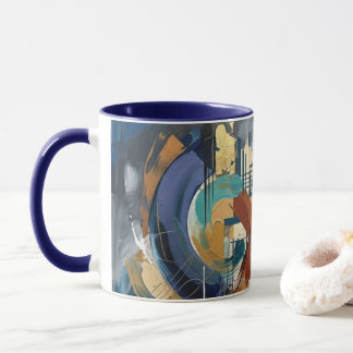 Taza de café de arte abstracto