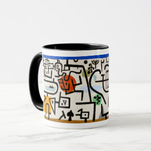 Taza de café de arte abstracto del rico puerto de 