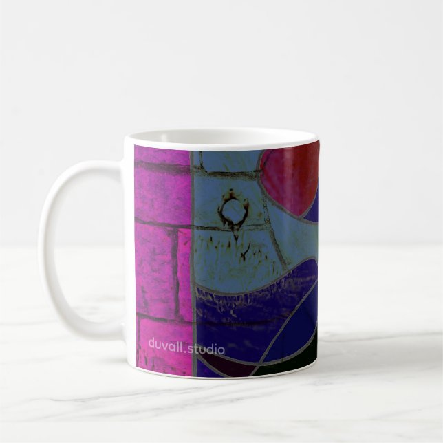 Taza de café de arte abstracto "Variación de luz d (Izquierda)